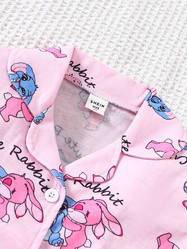 Conjunto de 2 piezas para niñas pequeñas, franela y short