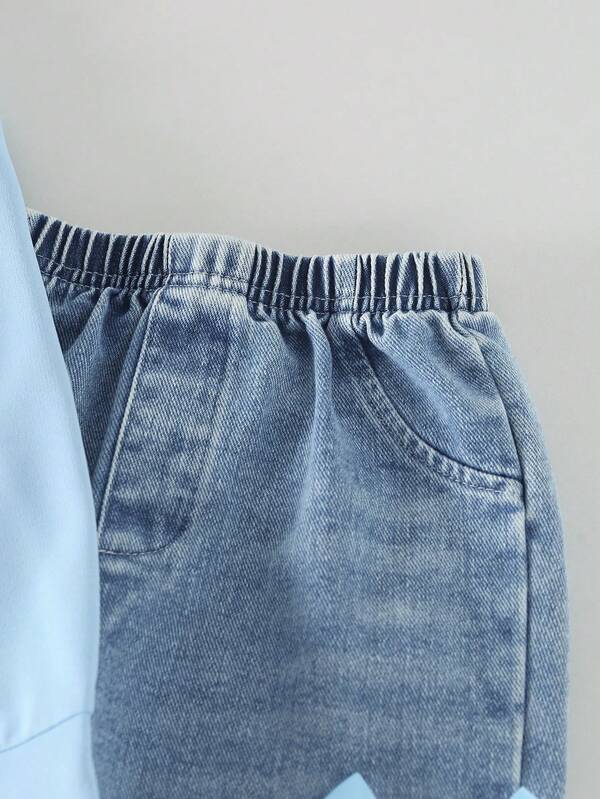 Conjunto de 2 piezas para niñas pequeñas, pantalón y sweater