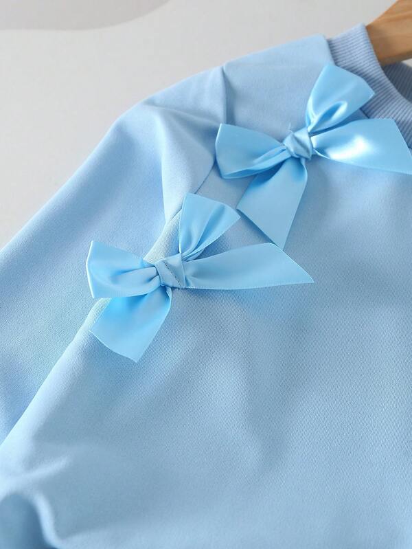 Conjunto de 2 piezas para niñas pequeñas, pantalón y sweater