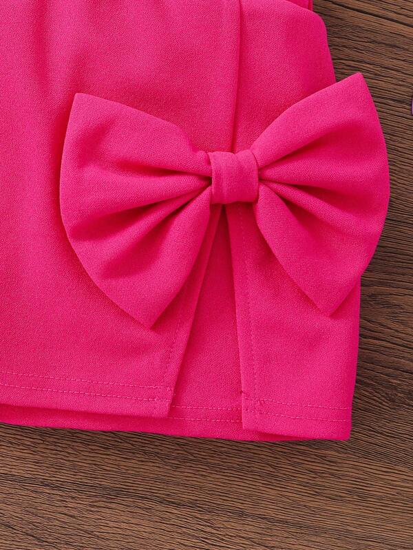 Conjunto de 2 piezas para niñas pequeñas, blusa y falda