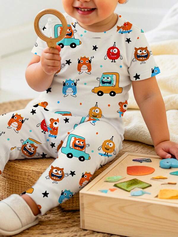 Conjunto de 2 piezas para bebé y niños pequeños, sweater y mono