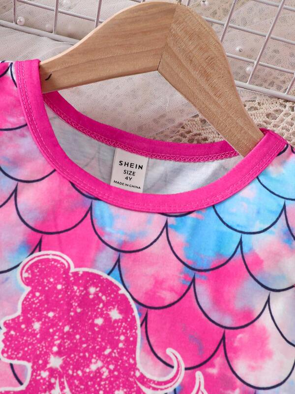 Vestido de sirena para niñas pequeñas