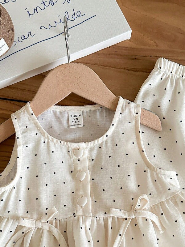 Conjunto de 2 piezas para bebé y niñas pequeñas, blusa t pantalón