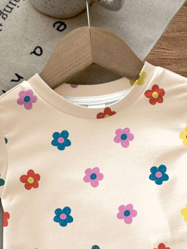 Conjunto de 2 piezas para bebé y niñas pequeñas, sweater y mono