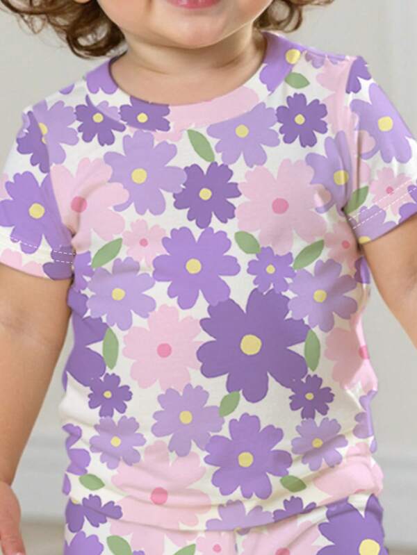 Conjunto de 2 piezas para bebé y niñas pequeñas, franela y pantalones