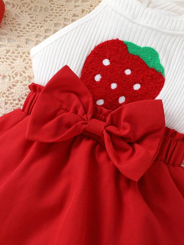 Set de 3 piezas para bebé niña, vestido, calcetines y diadema