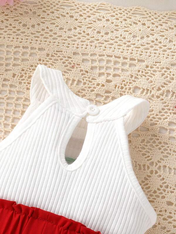 Set de 3 piezas para bebé niña, vestido, calcetines y diadema
