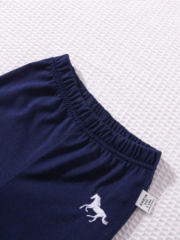 Conjunto de 2 piezas para bebé y niños pequeños, chemise y joggers