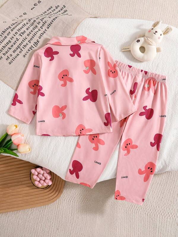 Conjunto de 2 piezas para bebé niña, camisa y mono