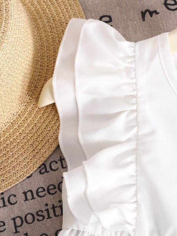 Conjunto de 2 piezas para niñas pequeñas, blusa y pantalón