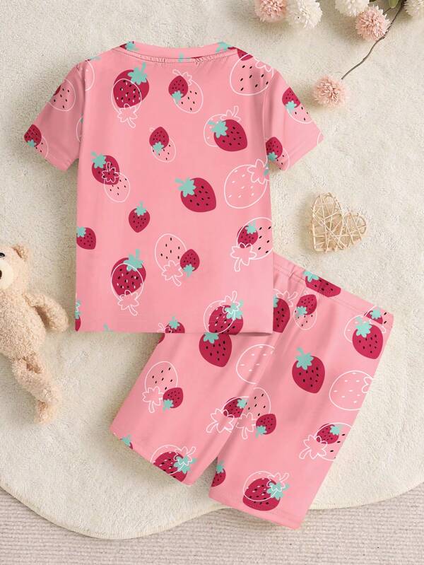 Conjunto de 2 piezas para bebé y niñas pequeñas, franela y shorts