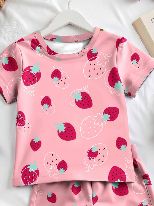 Conjunto de 2 piezas para bebé y niñas pequeñas, franela y shorts