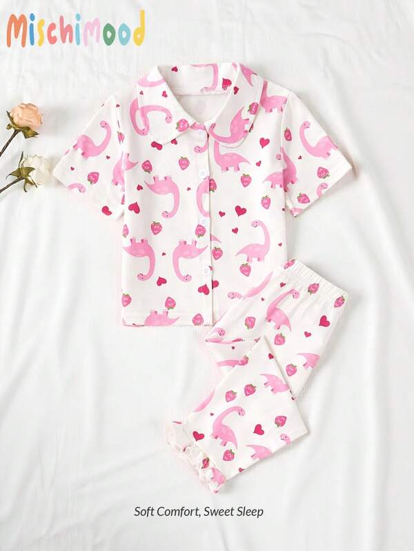 Conjunto de 2 piezas para bebé niña, camisa y mono