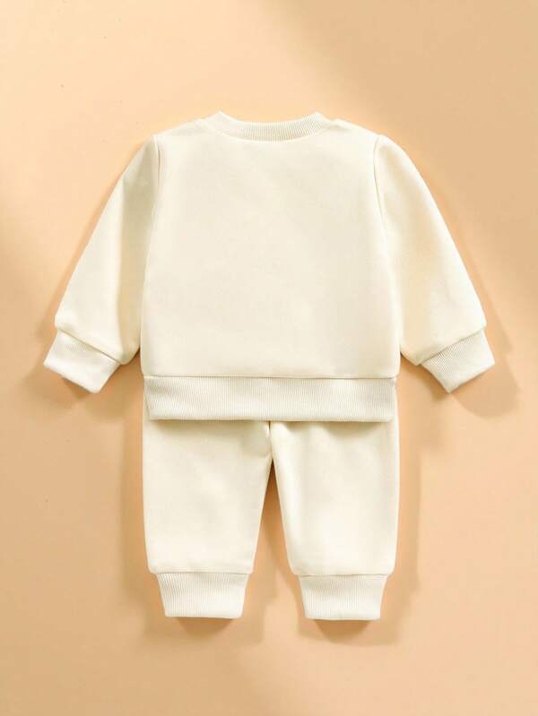 Conjunto de 2 piezas para bebé niño, sweater y mono