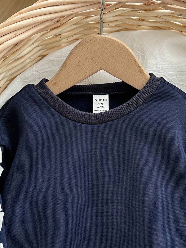 Conjunto de 2 piezas para bebé y niñas pequeñas, sweater y joggers