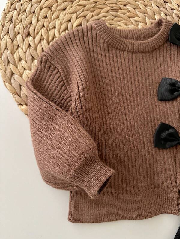 Conjunto de 2 piezas para bebé y niñas pequeñas, sweater y pantalón acampanado