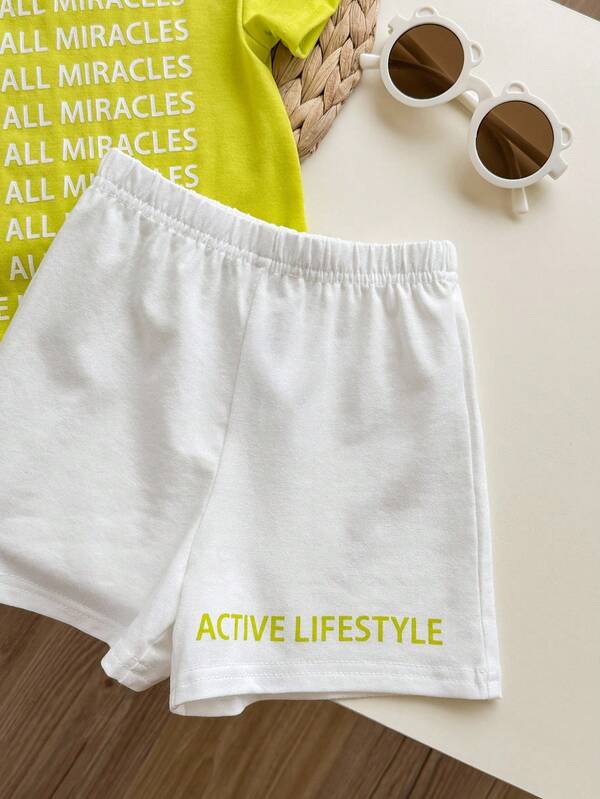 Conjunto de 2 piezas para bebé y niños pequeños, franela y shorts