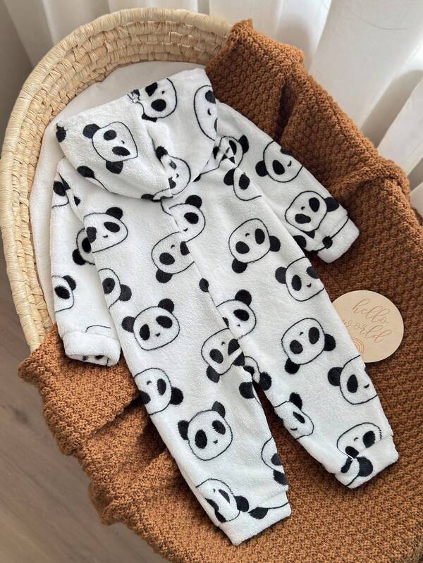 Mameluco de oso panda para bebé y niños pequeños