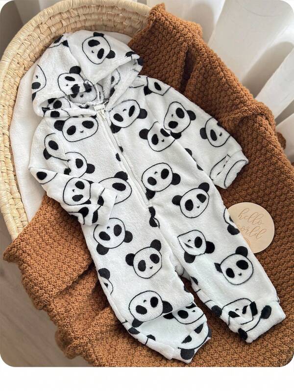 Mameluco de oso panda para bebé y niños pequeños