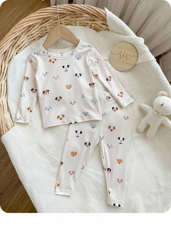 Conjunto de 2 piezas para bebé y niños pequeños, sweater y mono