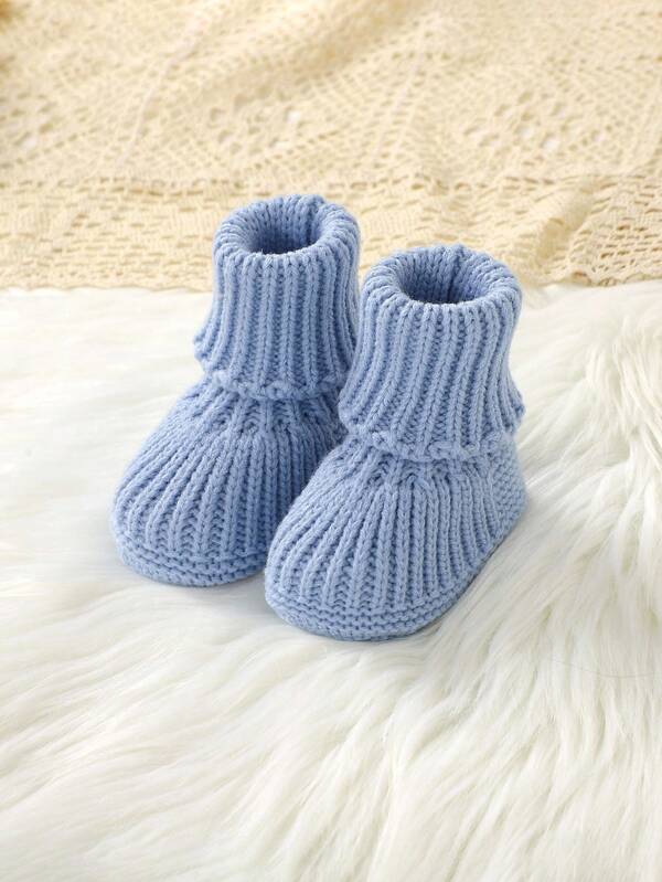 Set de 4 piezas para bebé, braga, manoplas, zapatos y gorro