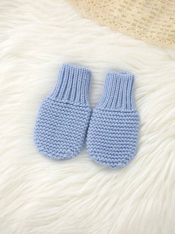 Set de 4 piezas para bebé, braga, manoplas, zapatos y gorro