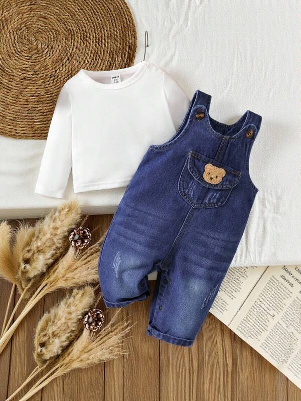 Conjunto de 2 piezas para bebé y niños pequeños, sweater y braga