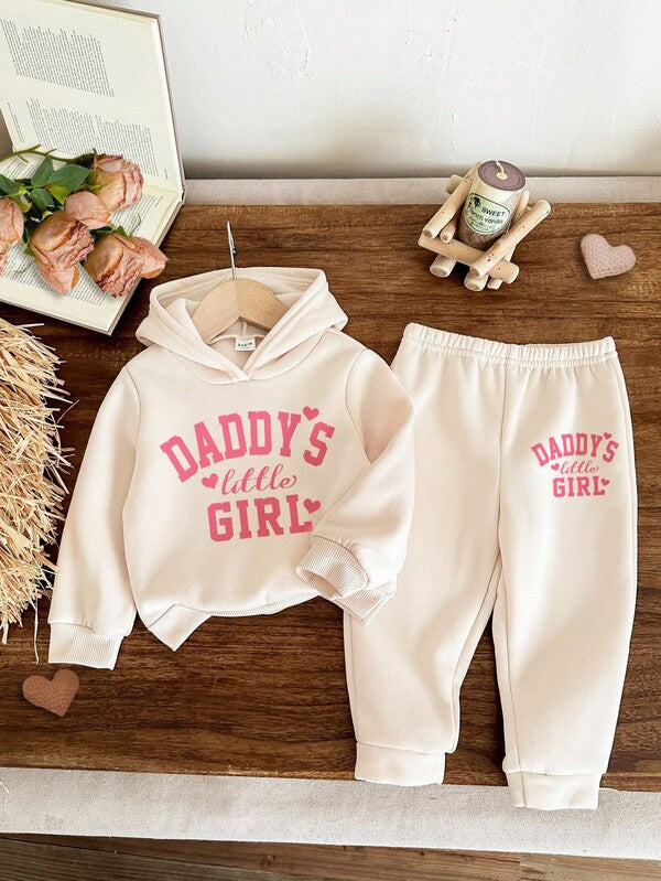 Conjunto de 2 piezas para bebé y niñas pequeñas, sweater y joggers