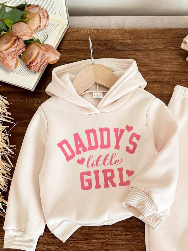 Conjunto de 2 piezas para bebé y niñas pequeñas, sweater y joggers