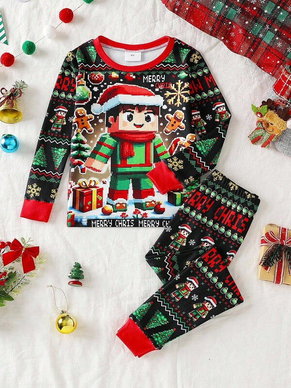 Pijama navideña niño, 2 piezas