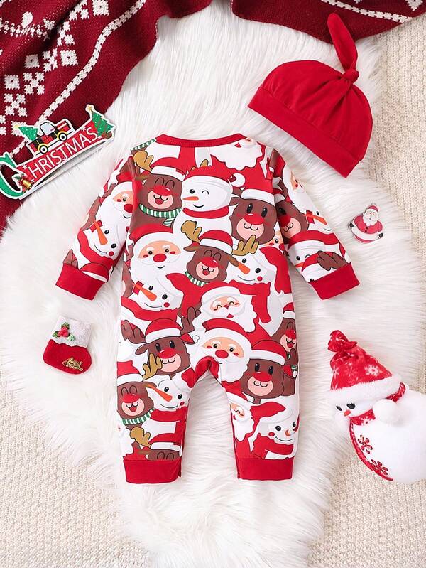 Mameluco pijama navideña unisex