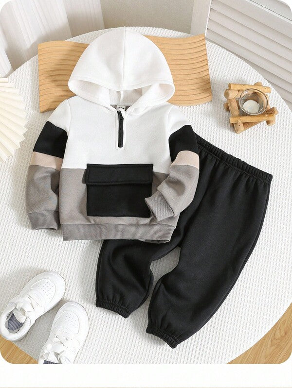 Conjunto de 2 piezas para bebé y niños pequeños, sudadera y joggers