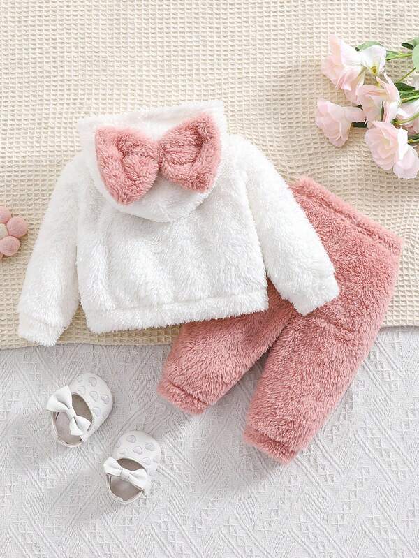 Conjunto de 2 piezas para bebé niña, sweater y joggers