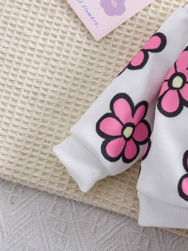 Conjunto de 2 piezas para bebé y niñas pequeñas, sweater y joggers