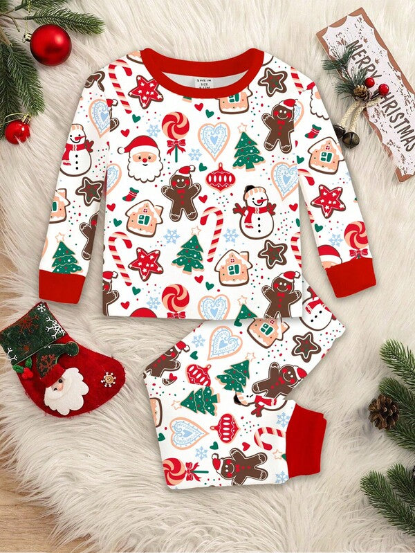 Pijama navideña unisex, 2 piezas