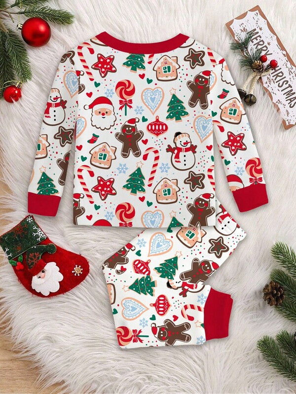 Pijama navideña unisex, 2 piezas