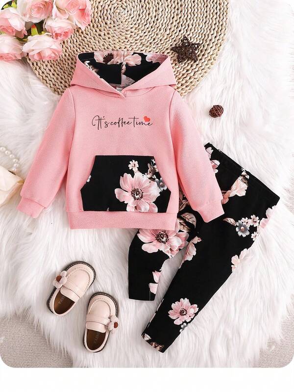 Conjunto de 2 piezas para bebé y niñas pequeñas, sweater y leggins