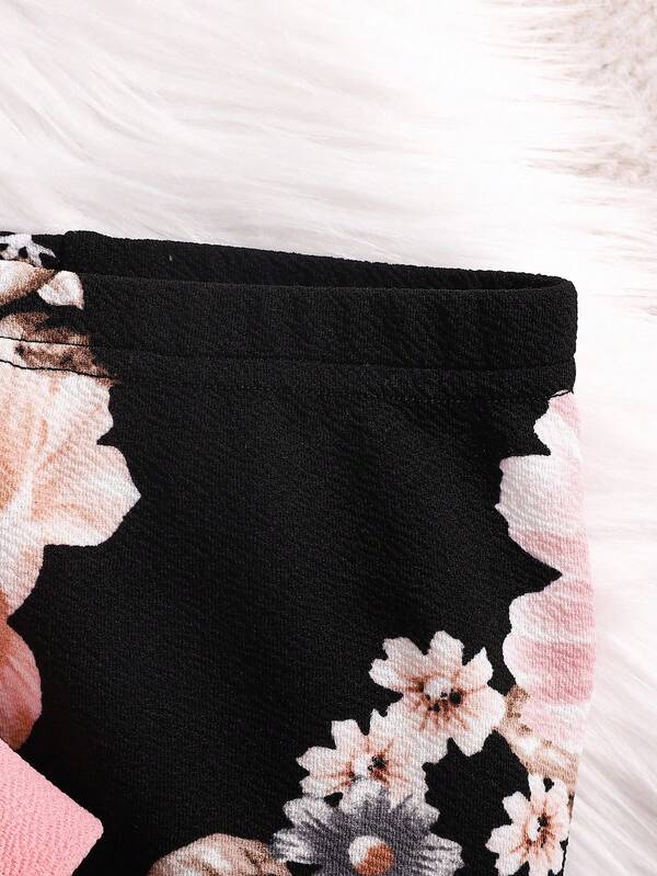Conjunto de 2 piezas para bebé y niñas pequeñas, sweater y leggins