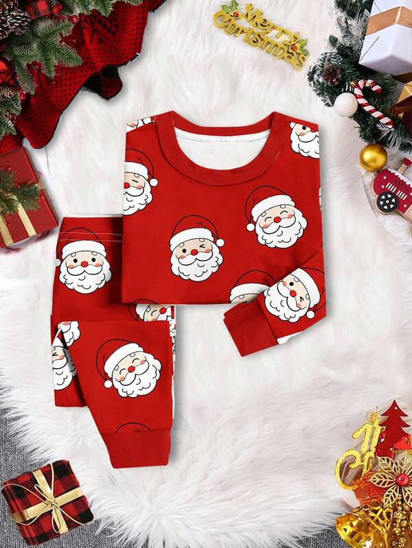 Pijama navideña unisex niños pequeños, 2 piezas
