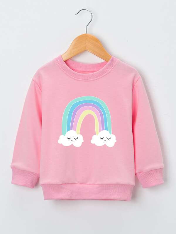 Sweater de arcoíris para bebé y niña pequeña