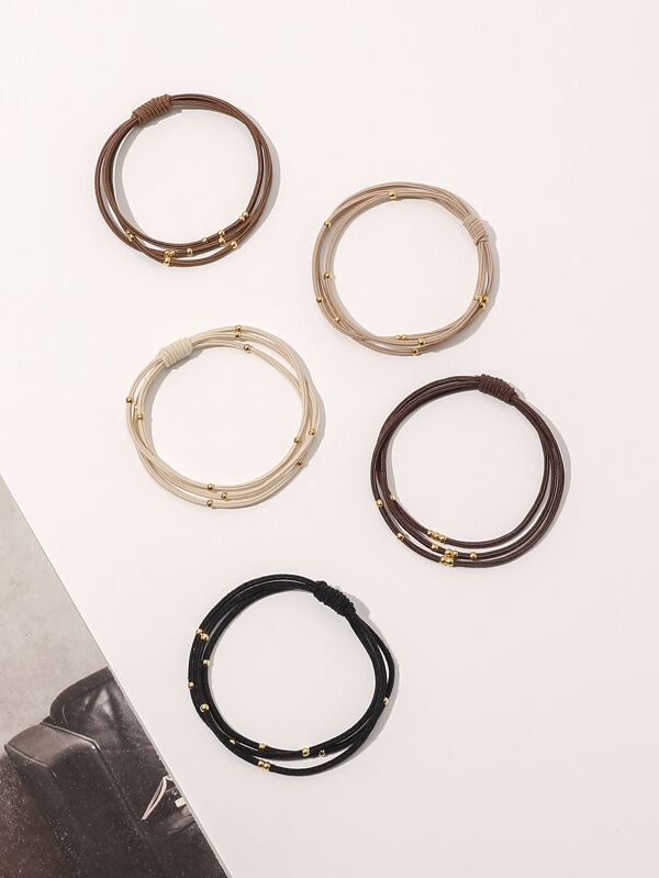 Coletas set de 5 estilo pulseras