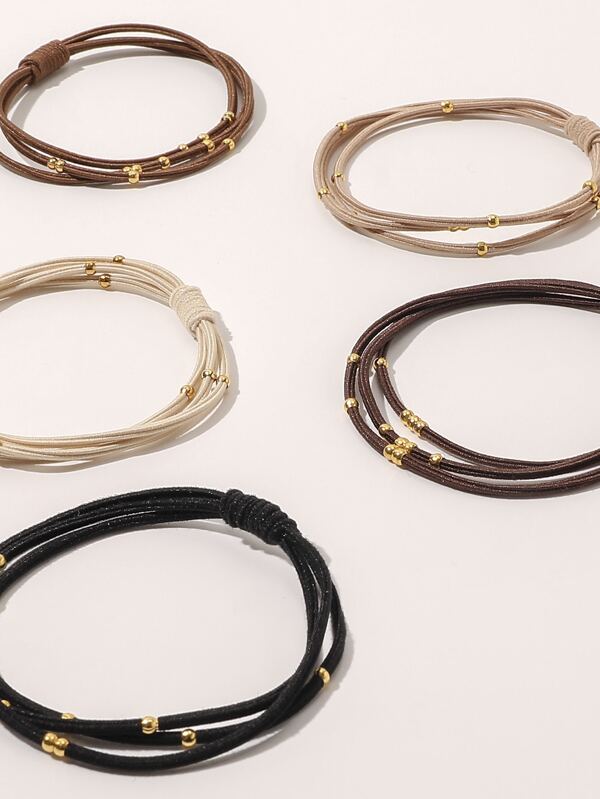 Coletas set de 5 estilo pulseras