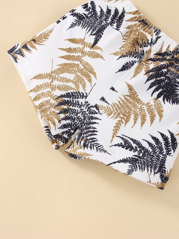 Conjunto de 2 piezas para bebé y niños pequeños, franela y shorts