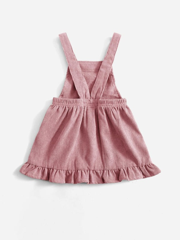 Vestido para bebé niña de pana