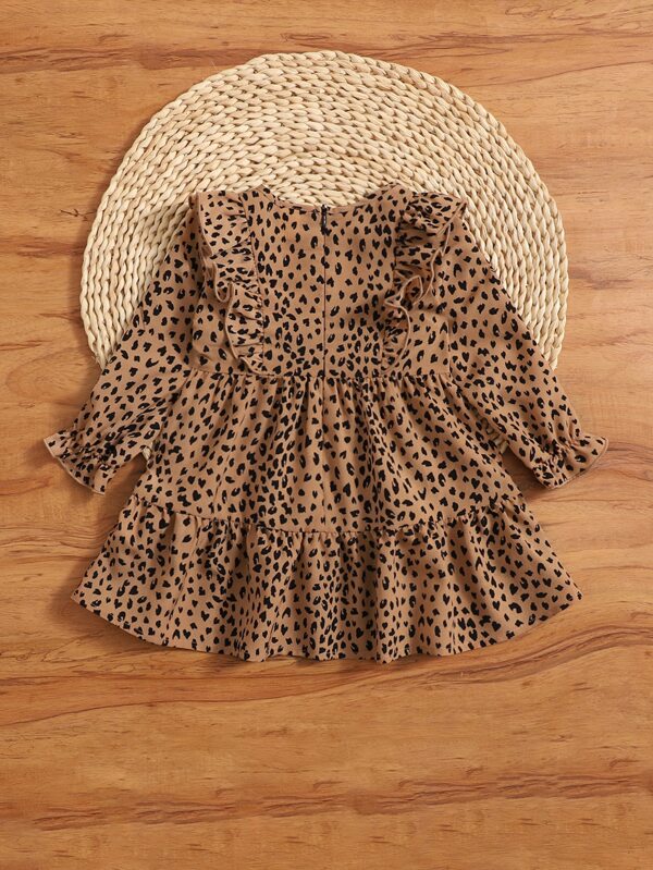 Vestido estampado de lunares para bebé y niñas pequeñas