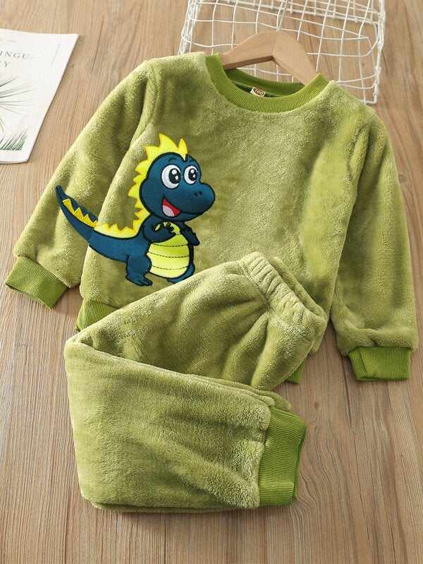 Conjunto de 2 piezas para niños pequeños, sweater y joggers