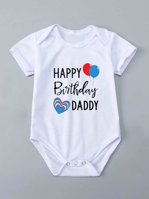 Body para bebé de feliz cumpleaños papá