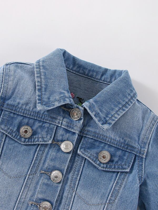 Chaqueta denim para bebé niña