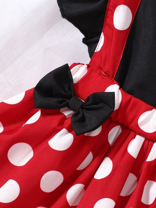 Set de 2 piezas para bebé niñas, vestido y lazo