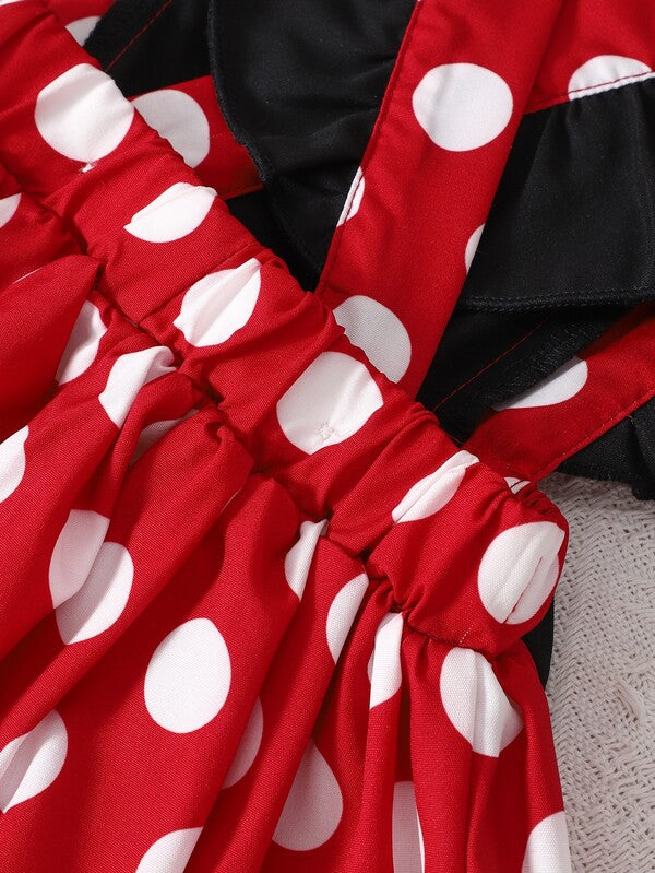 Set de 2 piezas para bebé niñas, vestido y lazo
